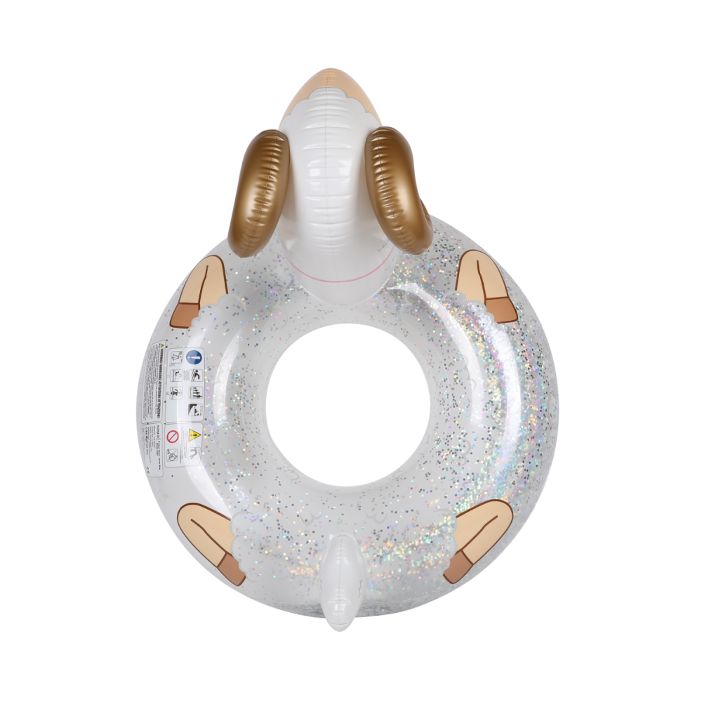 Bouée gonflable ronde xxl pour piscine & plage ultra confort flotteur  deluxe - requin ø115cm - La Poste
